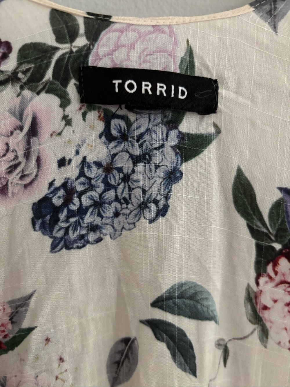 Torrid Floral Chiffon Open Front Kimono Cardigan Duster XL OS Flowy Boho Resort - Picture 4 of 12